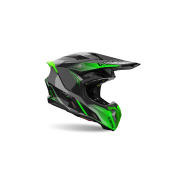 Шлем кроссовый Airoh TWIST 3 SHARD Green Glossy - миниатюра 1