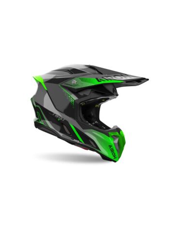 Шлем кроссовый Airoh TWIST 3 SHARD Green Glossy