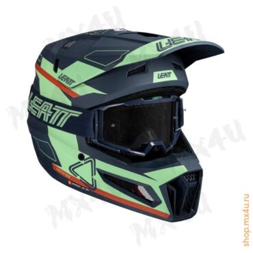 Кроссовый шлем 3.5 V25 Matcha - Зеленый - миниатюра 4
