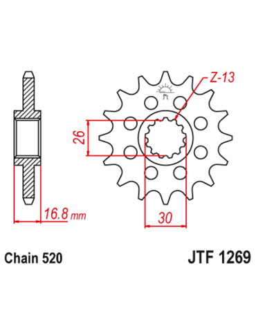 Звезда ведущая JTF1269 15