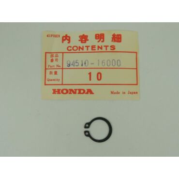 Стопорное кольцо кикстартера 16мм Honda CR125R CRF250R CRF250X OEM 94510 16000  - миниатюра 1