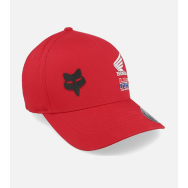 Бейсболка Fox x Honda Flexfit Hat, flame red (L XL, Взрослая  Повседневная) - миниатюра 3
