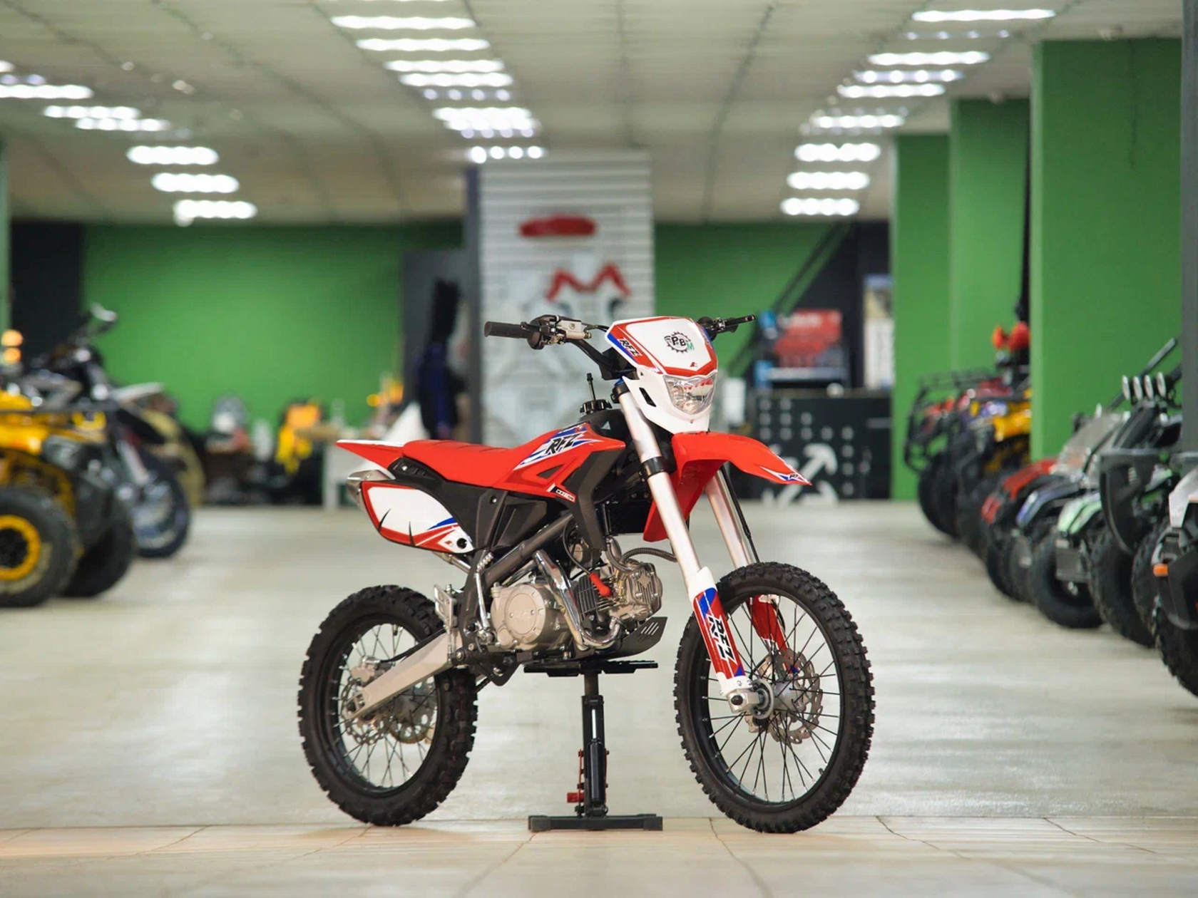 Питбайк Apollo RFZ Y 150X LE, 19 16, (Красный) (фара, электростартер) - фото 10