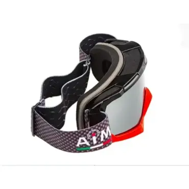 AiM Очки кроссовые (PRO) 157 500 Black Red Glossy - миниатюра 3