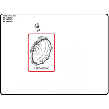 Крышка сцепления внешняя GasGas EC250 300 21 23 / MC250 22 23 - миниатюра 2