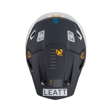 Leatt Кроссовый шлем 8.5 V23 Metallic Черно белый - миниатюра 6
