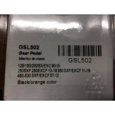 SCAR GSL 502 Лапка переключения передач KTM - 125 200SX EXC 90 15, 250SX F, EXC F 13 19, 350SX F, EXC F 11 19, 450 530SX F, EXCF 07 12 Orange Tip / 59034031000 / 54734031000 - миниатюра 3