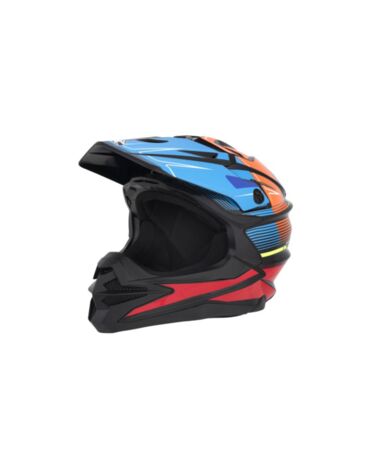 Desment Шлем кроссовый Raptor Black Blue Orange graphic