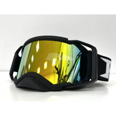 Очки зимние RSX Blizzard Winter,черный черный;двойная зеркально жёлтая линза - миниатюра 2