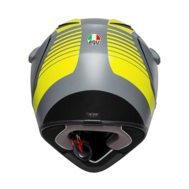 AGV Шлем AX9 E2206 V26 Pacific Road Matt Grey Yellow Fluo Black - миниатюра 5