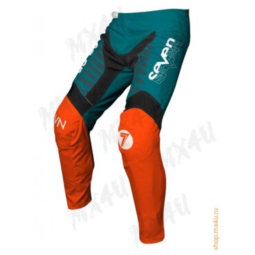 Мотоштаны Vox Surge Teal - Оранжевые\Бирюзовые - миниатюра 2