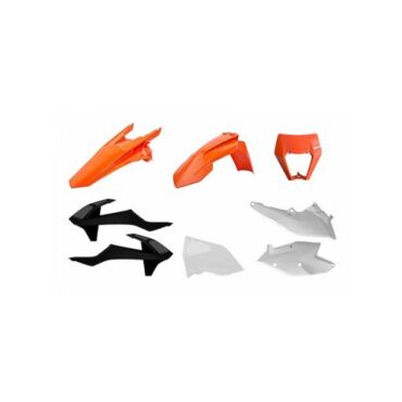 Polisport комплект пластика оранжевый черный белый KTM EXC EXC F OEM (18) EXC 17 19 // 178 90884 ) - миниатюра 1
