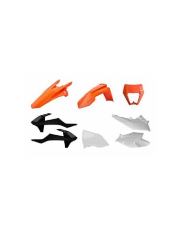 Polisport комплект пластика оранжевый черный белый KTM EXC EXC F OEM (18) EXC 17 19 // 178 90884 )