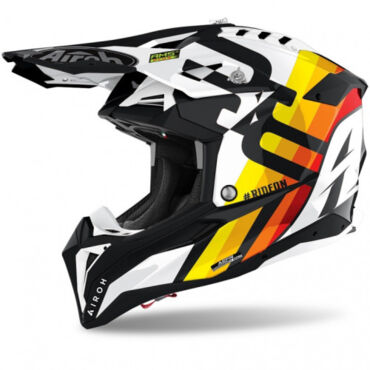 Airoh Мотошлем Aviator 3 Rainbow White Gloss - миниатюра 2