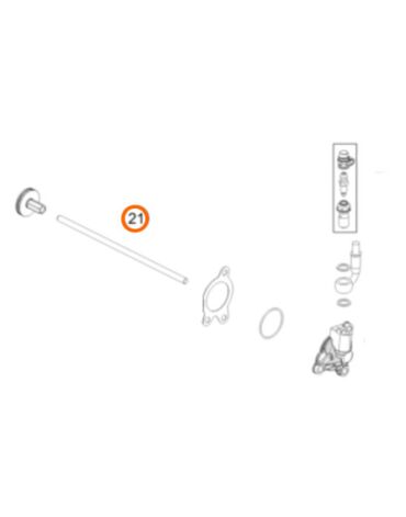 Нажимной шток сцепления KTM 250 350SX F 16 21; 250SX, 250 300EXC, 250 350EXC F 17 21 / Husqvarna FC250 350 16 21; TC250, TE250 300, FE250 350 17 21.