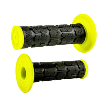 Грипсы ODI Rogue MX, Dual Ply, Black Fluro Yellow (Без вибрации) - миниатюра 1