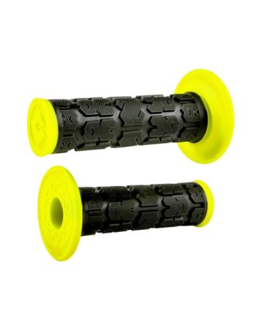 Грипсы ODI Rogue MX, Dual Ply, Black Fluro Yellow (Без вибрации)