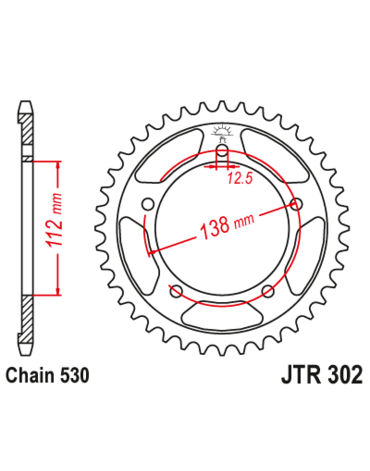 Звезда ведомая JTR302.45