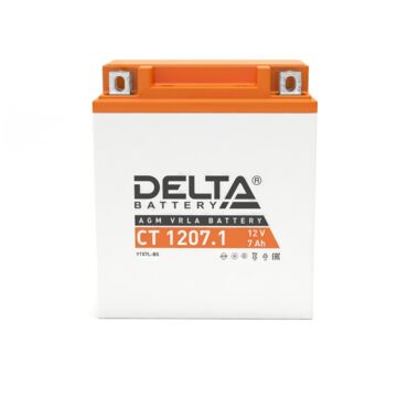 Аккумулятор для мототехники Delta CT 1207.1 114x70x132 мм - миниатюра 1