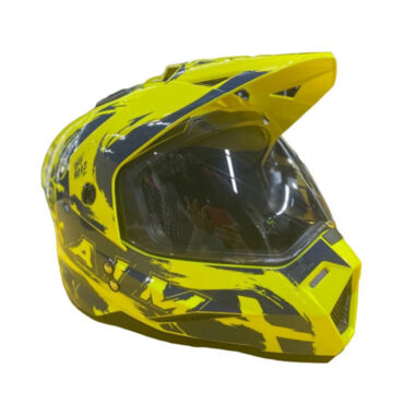 AiM Шлем детский JK802Y Yellow Blue - миниатюра 5