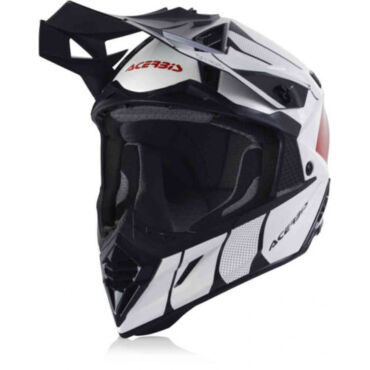 Acerbis Шлем кроссовый X Track White Red Glossy - миниатюра 4
