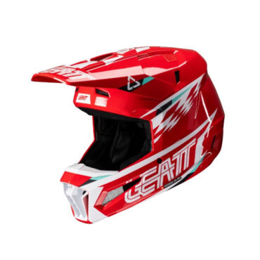 Leatt Шлем кроссовый Helmet Kit Moto 3.5 V25 Red - миниатюра 6