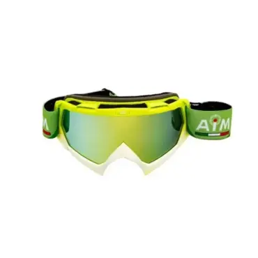 AiM Очки кроссовые (PRO) 157 900 Lime White Glossy - миниатюра 3