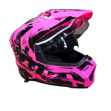 AiM Шлем детский JK802Y Pink Black - миниатюра 4