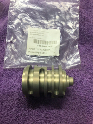 Копирный вал КПП KTM 250SX 03 16, 250EXC, 300EXC 04 10, 350SX F 11 14 / Husqvarna TC250 14 16, FC350 14 15 - фото 2