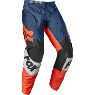 Fox Мотоштаны кроссовые детские 180 Trice Grey Orange - миниатюра 2