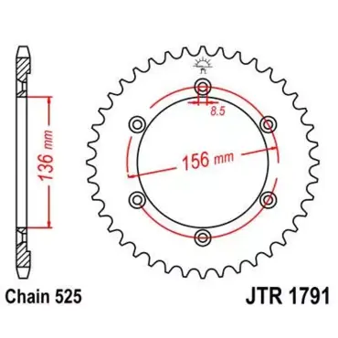 Звезда ведомая JTR1791 - миниатюра 1