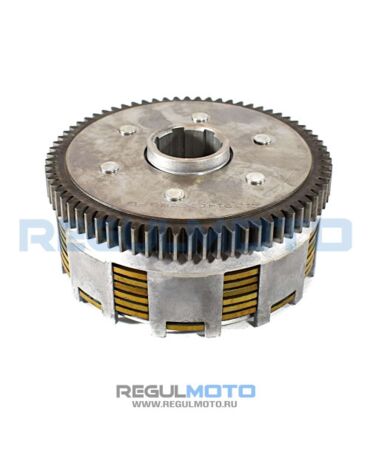 Сцепление в сборе ZS169FMM (CB250), ZS172FMM, CB250R, CB250D G  (70 зуб 6 7 дисков) 5 передач  