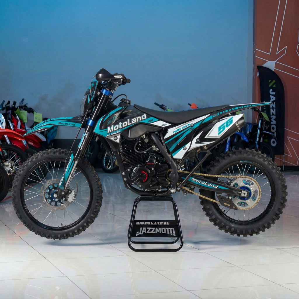 Мотоцикл кроссовый Motoland CRF300 (175FMM) синий - фото 1