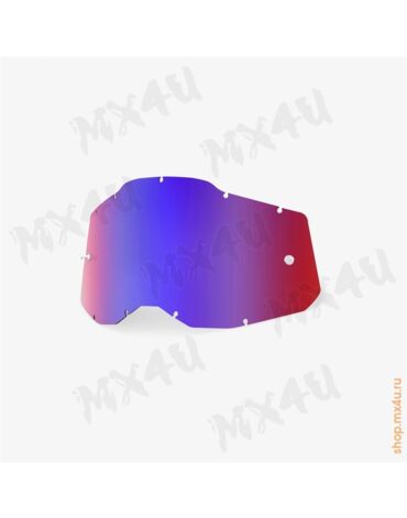 Линза 100% RC2 AC2 ST2 Replacement Lens Mirror Red Blue (51008 254 01)