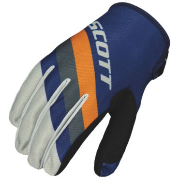 Scott Перчатки 350 Track blue orange - миниатюра 2