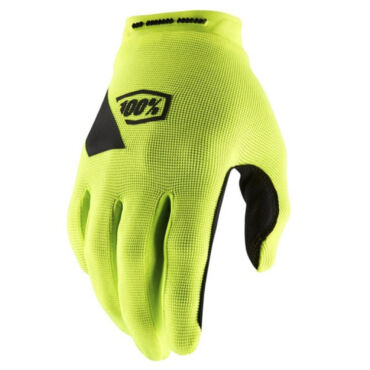 Мотоперчатки 100% Ridecamp Fluo Yellow - миниатюра 3
