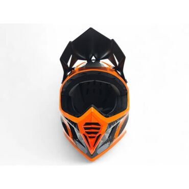 AiM Шлем RH855 Carbon Terrain Black Orange - миниатюра 10