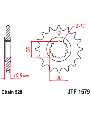 Звезда ведущая JTF1579 17