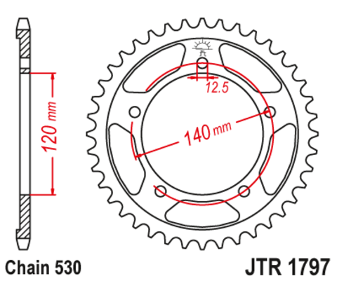 Звезда ведомая JTR1797.41 - фото 1