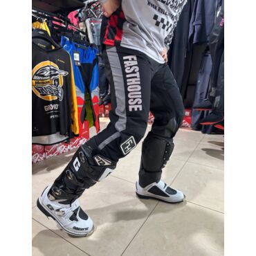 Fasthouse Брюки Grindhouse Pant Gray Red - миниатюра 6
