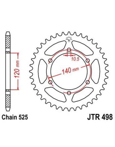 Звезда ведомая JTR498.45