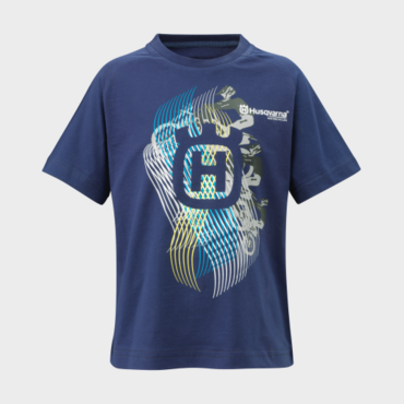 Футболка детская Husqvarna Railed Tee, blue (128 7 8Y, Детская Повседневная) - миниатюра 2