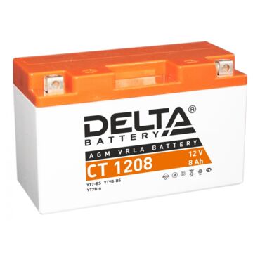 Аккумулятор для мотоцикла Delta CT 1208 150x66x95 мм - миниатюра 1