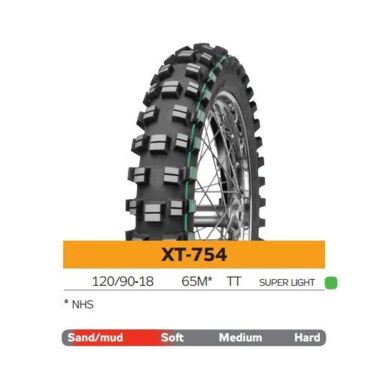 Mitas XT 754 120 90 18 65M  SUPER LIGHT TT покрышка // 2000028022101 - миниатюра 4