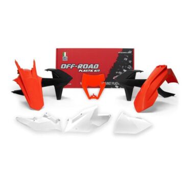 Комплект пластика оранжево черно белый KTM XC W EXC EXC F 17 19  - миниатюра 1
