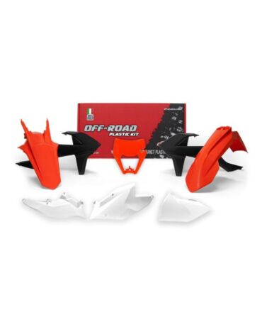 Комплект пластика оранжево черно белый KTM XC W EXC EXC F 17 19 