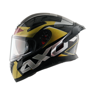 Шлем дорожный AXOR APEX CHROMTECH E, red black gold (L, Взрослая  Дорожная) - миниатюра 4