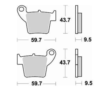 Колодки 886 094322, MotoMaster NS - миниатюра 1