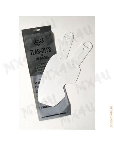 Линзы отрывные Fox Airspace Main II Standart Tear Off 20шт Clear (25366 012 OS)