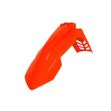 Крыло переднее оранжевое неон (вентилируемое) KTM SX SX F 16 22 / EXC EXC F 17 23 - миниатюра 1